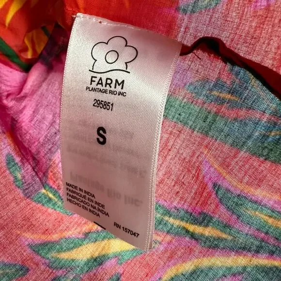 Farm Rio Floral Pineapple Print blouse - Picture 3 of 7